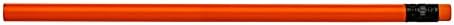 Pencil Guy Blank Neon Round Pencils, Neon Red