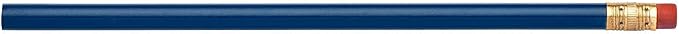 Pencil Guy Blank Round Pencils, Medium Blue