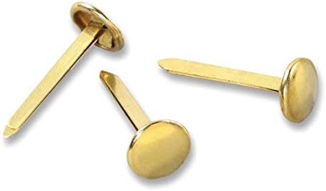 ACCO Brass Paper Fasteners, 1/2", Plated, Box (71709), 100 Fasteners (Pack of 2)
