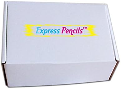 Express Pencils™ Personalized Custom Round Pencils/Glitz & Glitter Foil/Full Color Print w/your name, message, text or logo -Customizable - Made in USA - Great Gift Ideas -12/Set (RAINBOW PRISM)