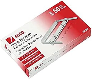Acco 12992 Two-Piece Prong Fasteners, 2-Inch Capacity, 2-3/4-Inch Center, 50/Box