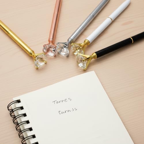 HISHER 20 Pack Custom Crystal Ballpoint Pens Smooth ABS Plastic Twist Pen
