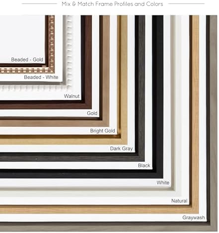 Kate and Laurel Sylvie Beaded Blank Vintage Framed Canvas Wall Art, 23x33 Gold, Modern Empty Canvas for Paint-Your-Own Art, Premium Canvas Already Framed