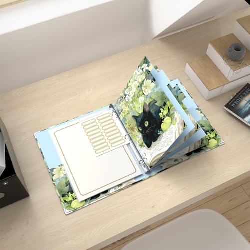 Rouidr 3 Ring Binder with clipboard, 1 inch 8.5 x 11 in Letter Size View Binders Organizer with Dividers Tabs & Clear Sleeves, School Supplies, Office Supplies