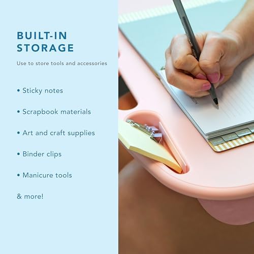 LAPGEAR MyDesk Lap Desk – Rose Quartz, 12-Pack, Fits 15.6” Laptops