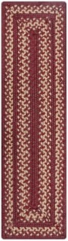 Homespice Autumn Maple Jute Braided Stair Treads, Rect 8x28 Set of 13