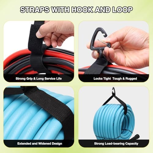 Nilight 4 Pack RV Hose Storage Bag Waterproof with Drawstring Mesh Top