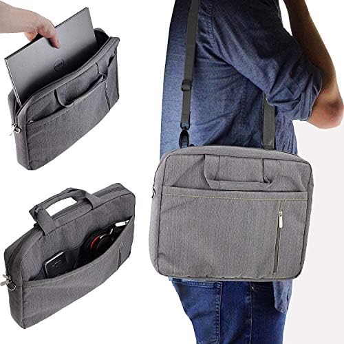 Navitech Grey Premium Messenger Bag - Compatible With Dimi 10 inch LCD Writing Tablet