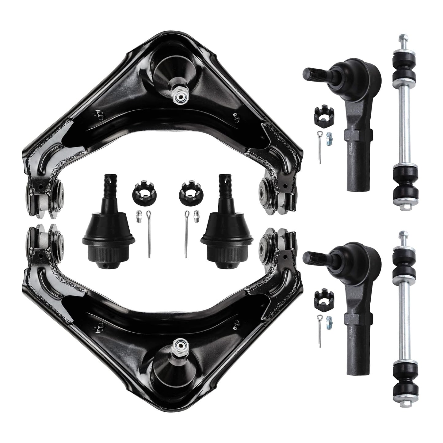 Detroit Axle - Front 8pc Suspension Kit for Chevy Silverado Avalanche Suburban GMC Sierra Yukon XL 2500 3500 HD Hummer H2, 2 Con