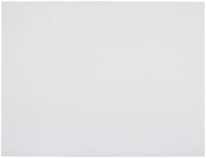 School Smart Railroad Poster Board Paper, 22 x 28 Inches, 4-Ply, White, Pack of 25