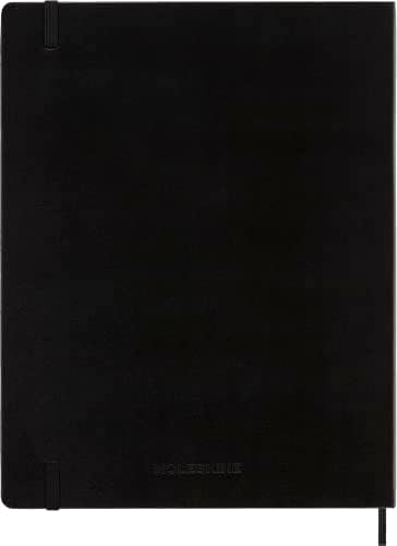 Moleskine Notebook, XXL, Ruled, Black, Hard Cover (8.5 x 11)