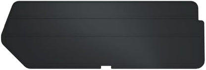 Akro-Mils 40224 Plastic Length Dividers for AkroBins Stackable Storage Bins Model 30224, Custom Storage Inserts for Tools, Crafts & Supplies, 6-Pack, Black