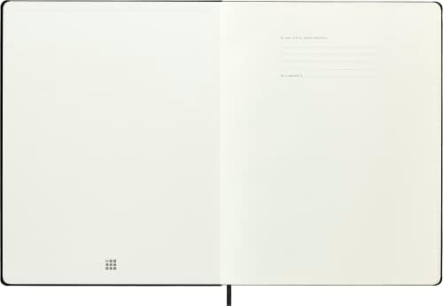Moleskine Notebook, XXL, Ruled, Black, Hard Cover (8.5 x 11)