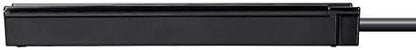 Monoprice 6 Outlet Surge Protector - UL Rated, 201 Joules, 1800-watt capacity, 2-Pack, 2 Feet, Black