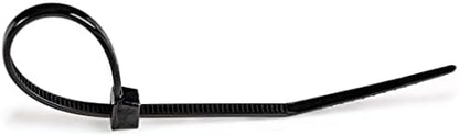 StarTech 4"(10cm) Cable Ties, 94V-2/UL Listed, Black, TAA (CBMZT4BK)