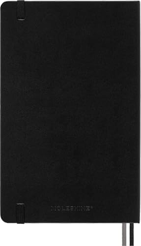 Moleskine Classic Expanded Notebook, Hard Cover, Large (5" x 8.25") Ruled/Lined, Black, 400 Pages