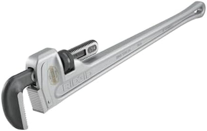 RIDGID 31110 Model 836 36" Aluminum Straight Pipe Wrench with 5" Pipe Capacity, 40% Lighter Aluminum Straight Plumbing Wrench with I-Beam Handle