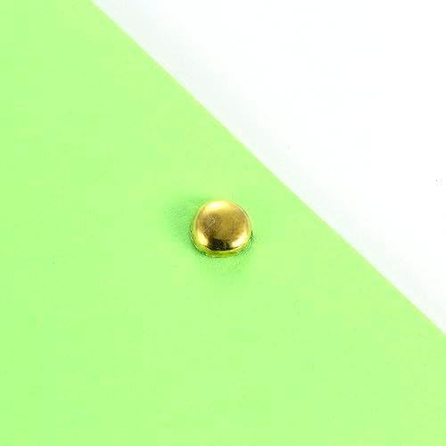 Officemate Round Head Brass Plated Fasteners, 0.5 Inch Shank, 100/Box (99802) (Pack of 2)