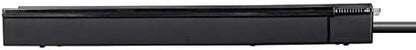 Monoprice 12 Outlet Slim Surge Protector - UL Rated, 4,230 Joules, Grounded And Protected Light Indicator, 10 Feet, Black