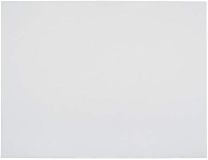 School Smart Railroad Poster Board Paper, 22 x 28 Inches, 6-Ply, White, Pack of 25