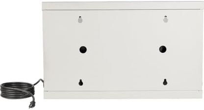 Tripp Lite 16-Port AC Charging Storage Station Cabinet for Chromebook & Laptop, 17" Depth, Wall Mount & Cart Option, White (CSC16ACW)
