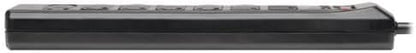 Tripp Lite 7 Right Angle Outlet Surge Protector Power Strip, 6ft. Cord, Right Angle Plug, 1440 Joules, Tel/Modem Protection, Safety Covers, 50K Insurance & (TLP706TELC) Black