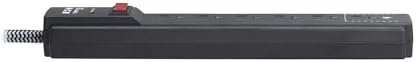 Eaton Tripp Lite Series 6-Outlet Surge Protector Power Strip, Flat Plug 20ft Braided Extension Cord, 1200 Joules, 15A Circuit Breaker, Lifetime Manufacturer's Warranty & $10,000 Insurance (TLP620DB)