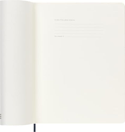 Moleskine 2027 12-Month Weekly Planner, XL, Sapphire Blue, Softcover