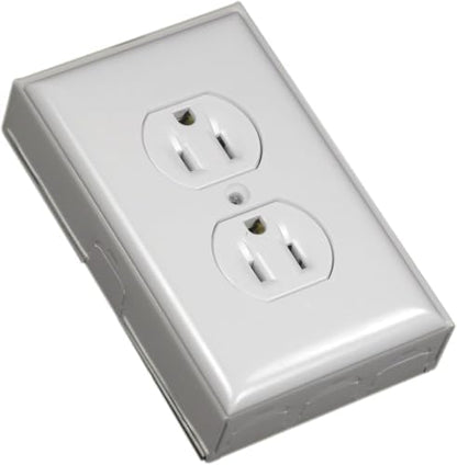 Wiremold Metal Raceway, Extending Power, On-Wall, Outlet + Box, White, BW2-D (Pack of 5)