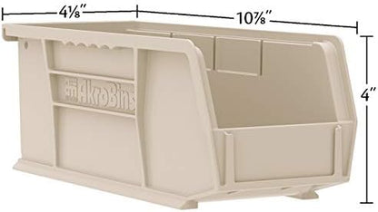 Akro-Mils 30224 AkroBins Plastic Storage Bins, 11"x 4"x 4", Black, 12-Pack