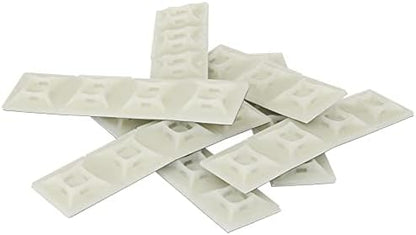 StarTech Self-adhesive Nylon Cable Tie, Mounts, TAA, Pkg of 100 (HC102)