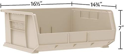 Akro-Mils 30250 AkroBins Plastic Storage Bins, 15"x16"x7", Clear, 6-Pack