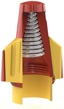 Ideal Electrical Twister Proflex (30-1147P) Red/Yellow Wire Connector - Smooth Twist-On Wire Nuts for 22 to 8 AWG with Comfort SureGrip and Flexible Skirt - Jar of 100