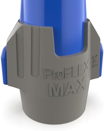 Ideal Electrical Twister Proflex MAX (30-348) Blue/Gray Wire Connector, Box of 25 — Smooth Twist-On Wire Nuts for Wiring 3-Way Switches, GFCI Outlets, and More