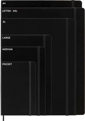 Moleskine Notebook, XXL, Ruled, Black, Hard Cover (8.5 x 11)
