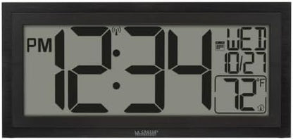 La Crosse Technology 515-1419-INT 15" LCD Textured Atomic Clock