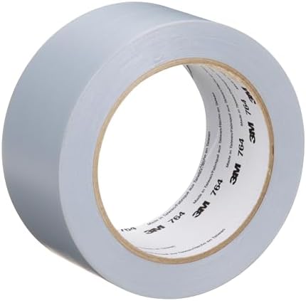 3M General Purpose Vinyl Tape 764, Gray, 2 in x 36 yd, 5 mil, 1 Roll