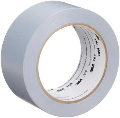 3M General Purpose Vinyl Tape 764, Gray, 2 in x 36 yd, 5 mil, 1 Roll