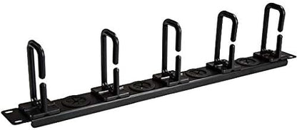 StarTech 1U 19in Horizontal Cable Manager, D-Ring, Steel (CABLMANAGERH)