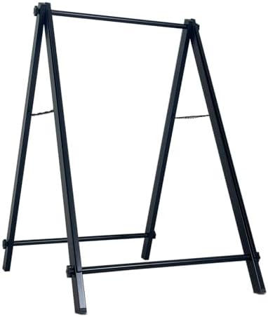 24”x36" Premium Heavy-Duty A-Frame Sign Stand – Holds 2 Insert Boards + 1 Hanging Sign | Weatherproof Sidewalk Sign Holder for Business, Real Estate, Restaurants & Events (STAND ONLY) (8)