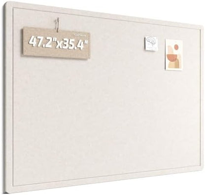Fluxynara 47.2" x 35.4" Large Bulletin Board, Oatmeal