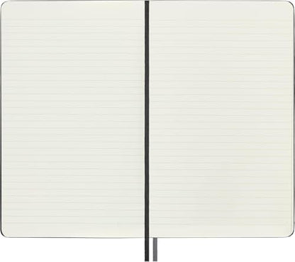 Moleskine Classic Expanded Notebook, Hard Cover, Large (5" x 8.25") Ruled/Lined, Black, 400 Pages