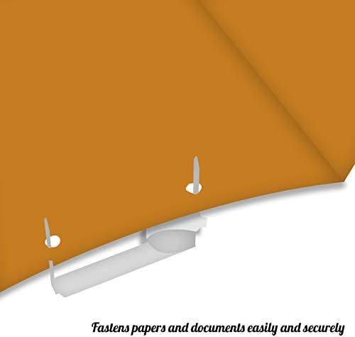 Self Adhesive Prong Paper Fasteners 100 Pack, 2 Inch Capacity, Steel Base