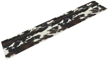 Cow Print Table Runner, Black White Cowhide Print Western Style Table Runner Country Farmhouse Cottage Cow Patten Table Decoration for Home Kitchen Dining, 13x70 Inch