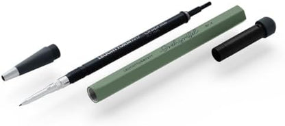 LEUCHTTURM1917 - Drehgriffel Mechanical Pencil - Refillable Writing Stylus with 0.7 mm HB Graphite Lead (Olive)