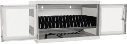 Tripp Lite 16-Port AC Charging Storage Station Cabinet for Chromebook & Laptop, 17" Depth, Wall Mount & Cart Option, White (CSC16ACW)
