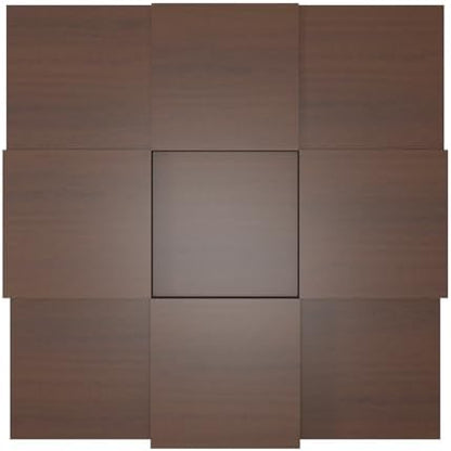 2 PACK — Acoustic Soundproofing Diffusion Panel | Acoustic Treatment for Recording Studio Home Office Podcast Living Room | Absorption - Reflection | Color Plates: (Nut, EDISON)