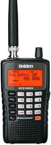 Uniden Bearcat BCD160DN Handheld Digital Scanner, Exclusive Features, Band Scope Rapid System/Channel Number Tagging, Narrow-Band Reception, and Search Features to Detect Signals Faster Than Ever