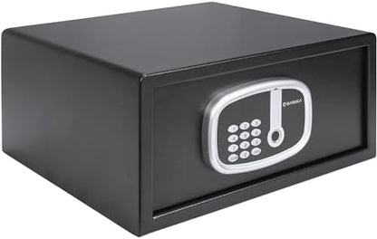 Barska 0.85 Cu Ft Digital Biometric Safe with Keypad – Fingerprint Scanner, ADA Compliant LED Display, Interior Light, Motorized Steel Locking Bolts, Secure Home Office Safe