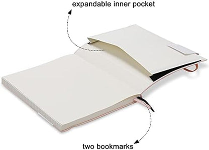 College Ruled Notebook B5, Total 376 Numbered Pages 7.6'' x 10''(YELLOW)